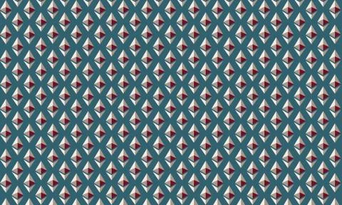 Crypto currency virtual Ethereum,background. Illustrazione stock