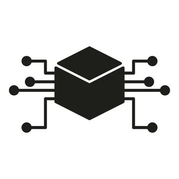 Crypto data icon simple vector. Block chain Stockillustratie