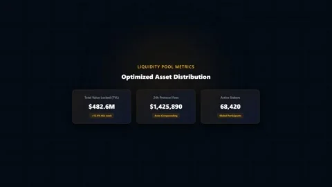 Crypto DeFi Staking Dashboard Metrics Display Stock Footage 347627152