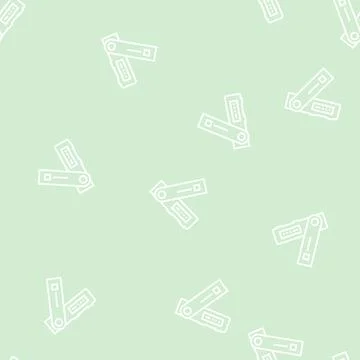 Crypto digital device line seamless pattern Stock Illustration