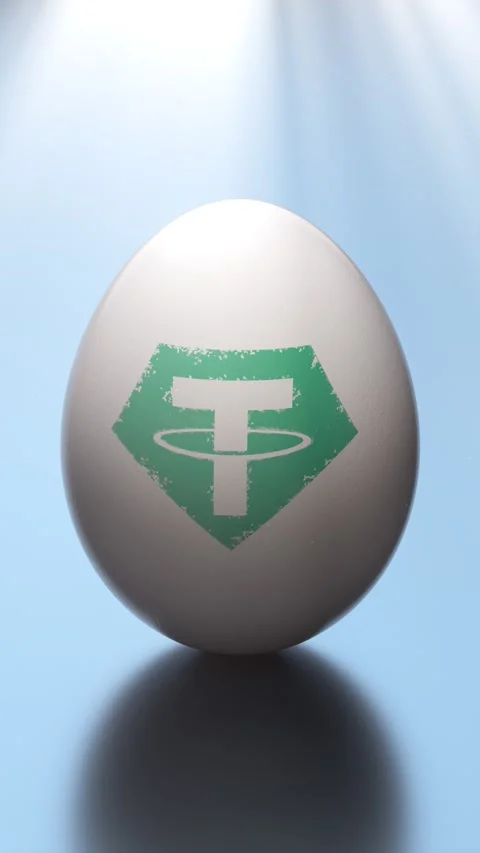 Crypto Dollar 3D Egg Stockbeeldmateriaal 307431398