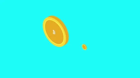 Crypto Exchange, Bitcoin Cloud Pie Chat and Plant, Pendrive Cryptocurrency I Video stock 307378371