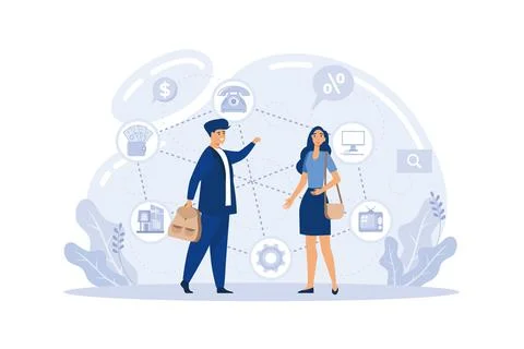 Crypto exchanges, decentralized finance, hardware cold wallet metaphor set. D Stock Illustration