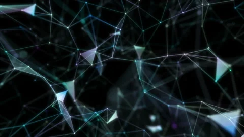 Crypto Hi-Tech Abstract Background. Animation of highly technological visual Stock-Footage 104156624