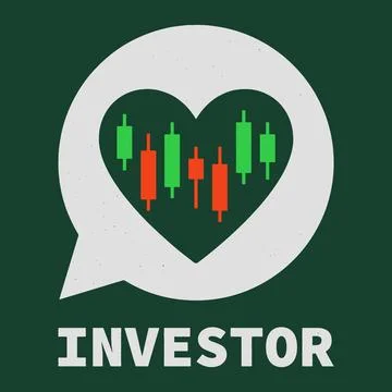 Crypto Investor - distressed vector design featuring a heart and candlestic.. Stock Illustration