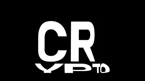 Crypto Kinetic Warp Text Animation Stock Footage 314998374