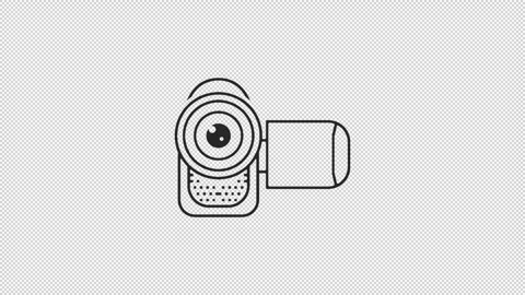 Crypto line icon animation 2d alpha channel green screen transparent background Stock Footage 241390137