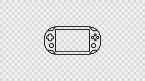 Crypto line icon animation 2d alpha channel green screen transparent background Stock Footage 241390863