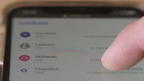 Crypto: Looking At Coinbase On An Iphone Stock Footage 152050928