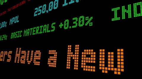 Crypto Marketers Have a New Target Audience stock ticker Stock Footage 266341882