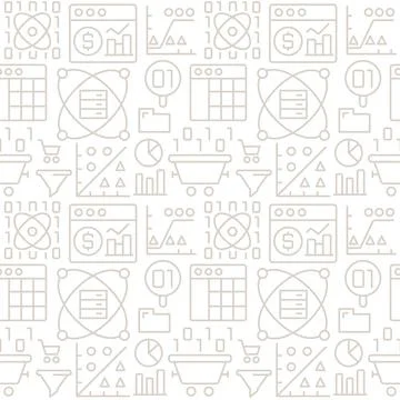 Crypto mining abstract seamless pattern Stock Illustration