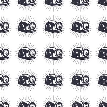 Crypto Mining concept seamless pattern, pickaxe and bitcoin wallpaper, crypto Stock Illustration