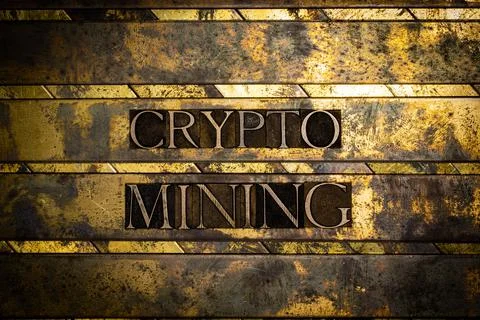 Crypto Mining Stock-Fotos