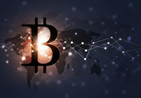 Crypto Mining Technology Background Stock Illustration