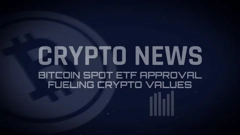 Crypto news title sequence After Effects stock