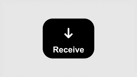 Crypto Receive UI Animation for Digital Payment and Incoming Transfer Stock Footage 332675663