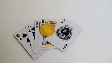 Crypto royal flush bitcoin mining ico future Stock Footage 89556385