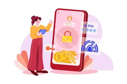 Crypto Security Stock Illustration