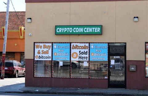 Crypto Store Foto stock