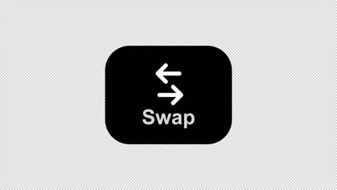 Crypto Swap UI Animation for Cryptocurrency Exchange and Token Trading 스톡 동영상 332675693