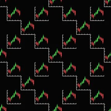 Crypto Technical Analysis with Candlestick Patterns vector Margin Trading c.. Illustrazione stock