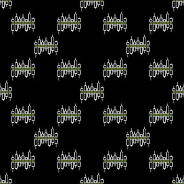 Crypto Trading Chart vector Trading and Investment seamless pattern in thin.. Illustrazione stock