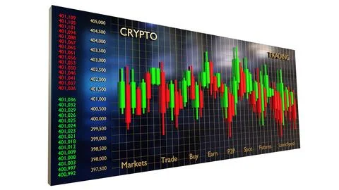 Crypto trading Stock Illustration