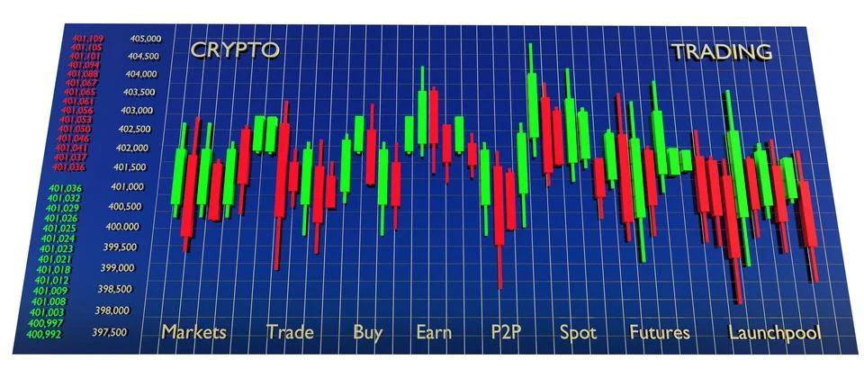 Crypto trading Stock Illustration