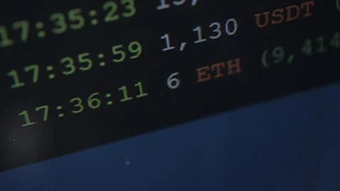 Crypto Transactions On Whale Watch Stock Footage 220384171