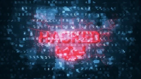 Crypto USA Hacked  4K Stockbeeldmateriaal 77038929