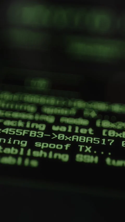 Crypto wallet hacking. Gaining an unauthorized access to a cryptocurrency wallet Stockbeeldmateriaal 327900317