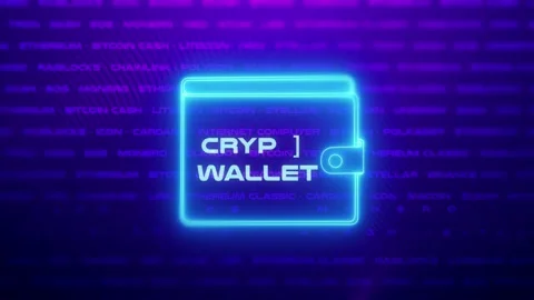 Crypto wallet secure storage cryptocurrency video Video stock 278416503