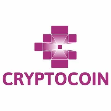 Cryptocoin Vector Logo Template Stock-Illustration