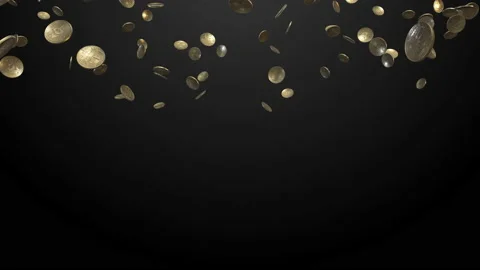 Cryptocoins 1 falling coins pr422 Vidéo 156895235