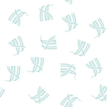 Cryptocoryne balansae glyph seamless pattern Stock Illustration