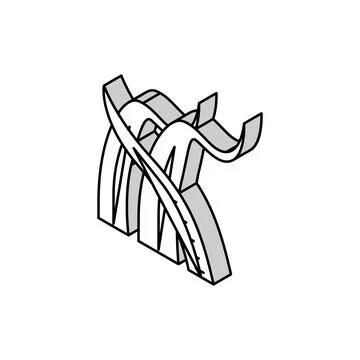 Cryptocoryne balansae isometric icon vector illustration Stockillustratie