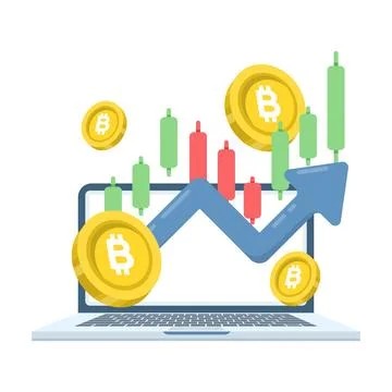 Cryptocurrency and electronic payment concept digital currency Stock-Illustration