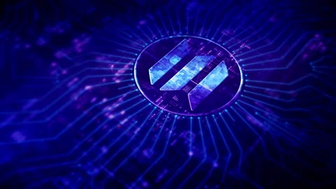 Cryptocurrency and Encryption Technology Background Stock Footage 282340809