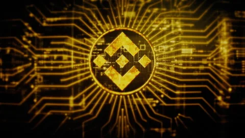 Cryptocurrency and Encryption Technology Background Stock Footage 282375221