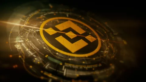 Cryptocurrency and Encryption Technology Background Stock Footage 282882169