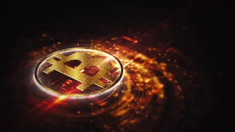 Cryptocurrency and Encryption Technology Background Stock Footage 287712228