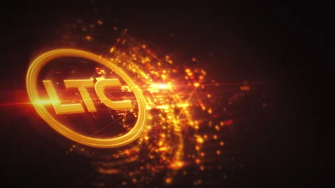 Cryptocurrency and Encryption Technology Background Stock Footage 307918413