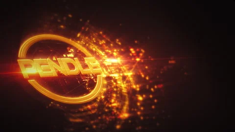 Cryptocurrency and Encryption Technology Background Stock Footage 307918633