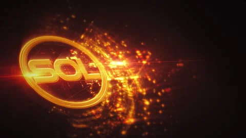 Cryptocurrency and Encryption Technology Background Stock Footage 307919694