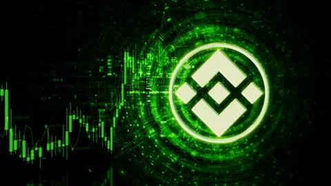 Cryptocurrency and Encryption Technology Background Stock Footage 308062724