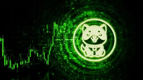 Cryptocurrency and Encryption Technology Background Stock Footage 308062733