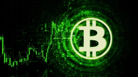 Cryptocurrency and Encryption Technology Background Stock Footage 308062741