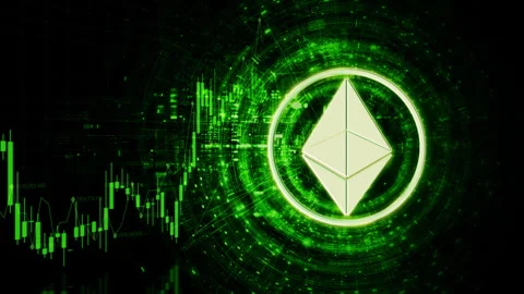 Cryptocurrency and Encryption Technology Background Stock Footage 308063890