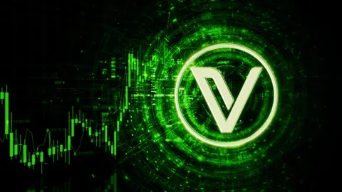 Cryptocurrency and Encryption Technology Background Stock Footage 308065196