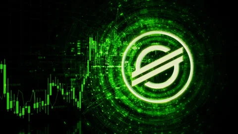 Cryptocurrency and Encryption Technology Background Video stock 308065448